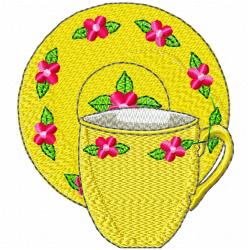 Mugs Embroidery Design 7 Mugs Embroidery Design 7
